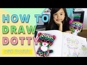 How to draw Dotty (Beanie Boos) with Daniela | Drawing time with Daniela
