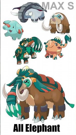 All Elephants Pokémon Fusion | Max S #Shorts