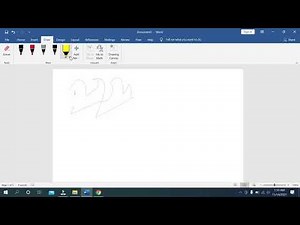 How to add pen or pencil on draw tab in MS WORD