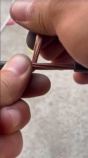 Proper cable twisting and joining technique for a safe electrical connection #electrical #wiring