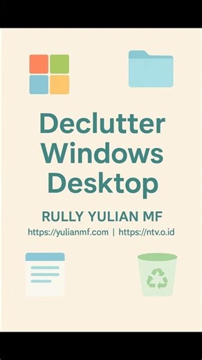 Declutter Windows Desktop #shorts