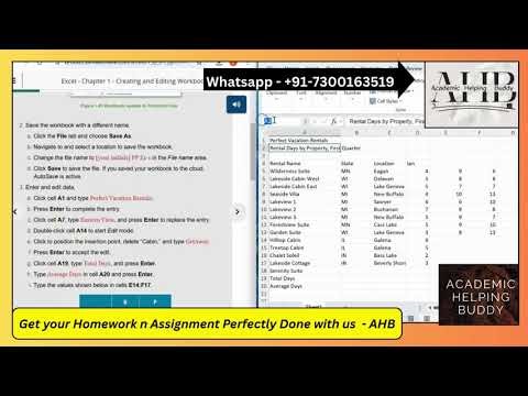 Excel Chapter 1 Pause & Practice 1-1 | Excel Simbook | SIMnet