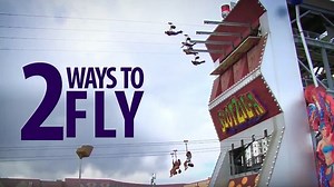 Fly the SlotZilla Zipline | Fremont Street Experience