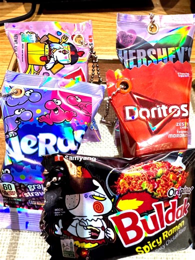 Mini Snack Packet Keychain| Food Lover Gift| Fun Accesories| Bg Charm| Fun Collectible! - Etsy