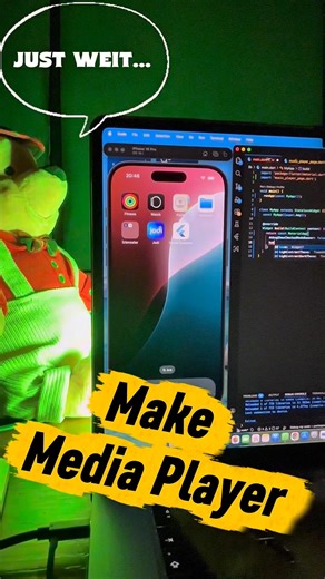 Create a media player with Flutter 🔥#flutter #developer #code #mobile #gameplay #music