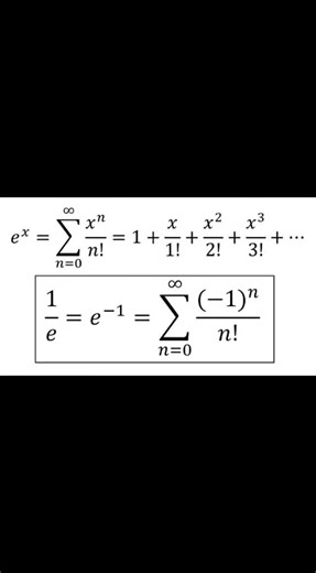 ‎drleilabagheri|دکترلیلاباقری‎ on Instagram‎: "📌 Power Series Representation of the Exponential Function The exponential function e^x can be expressed as an infinite power series: This expansion plays a fundamental role in calculus, differential equations, and physics. 📌 نمایش تابع نمایی به فرم سری توانی تابع e^x یکی از مهم‌ترین توابع در ریاضیات است که می‌توان آن را به صورت یک سری توانی بی‌نهایت نوشت: این نمایش در آنالیز ریاضی، معادلات دیفرانسیل و فیزیک کاربردهای فراوانی دارد. 🔸🔸🔸 @drleylab