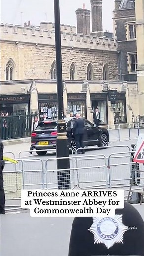 Princess Anne has arrived at Westminster Abbey for the annual Commonwealth Day Service