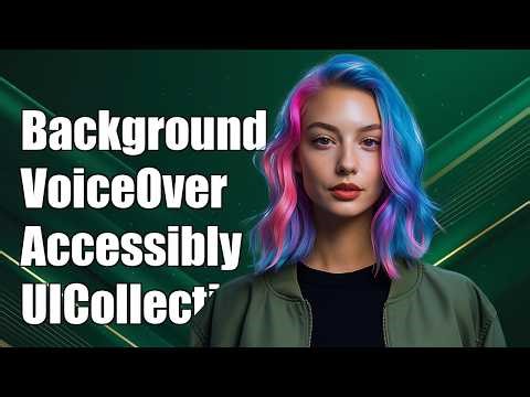 Background VoiceOveraccessibility focus on a UICollectionView