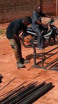 They look like square tubes folded into a table and bench right before your eyes; it's not AI.#viral