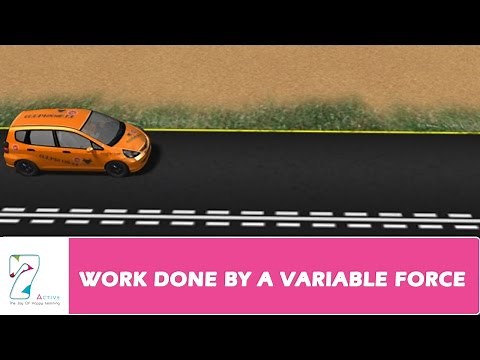 WORK DONE BY A VARIABLE FORCE