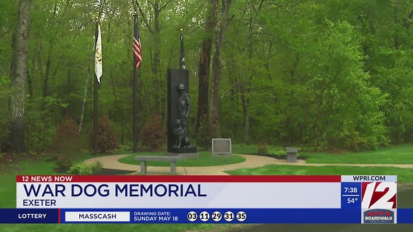 War Dog Memorial unveiled at Rhode Island Veterans Memorial Cemetery