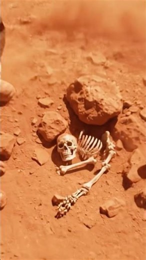 Astronaut found a human skeleton in mars😱 #skeleton #mars #humanskeleton #xenoarchaeology