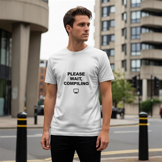 Please Wait Compiling / Programmer Shirt / Developer Tee / Coder Gift / Software Engineer - Etsy