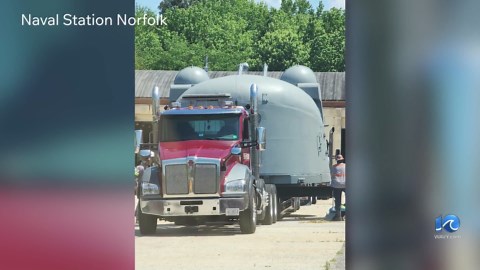 USS Norfolk guns return to Naval Station Norfolk