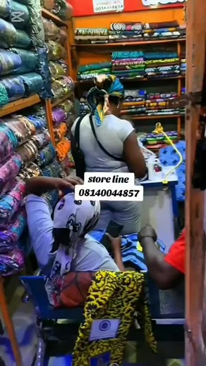 Ankara vendor in Aba on TikTok