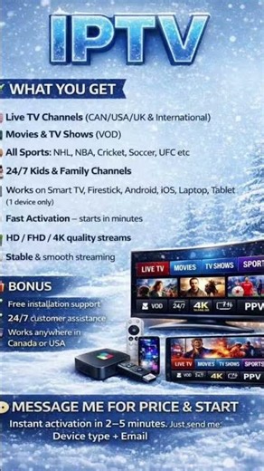 Where can I find the best IPTV server at an attractive price? #iptvserver #smarttv #tv +212713341679