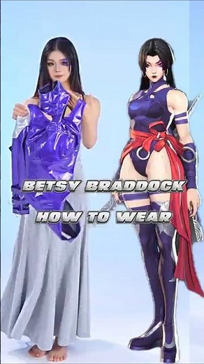 How to wear Psylocke's cosplay costume? #cosplay #psylocke #marvelrivals #osiascosplay #fyp