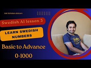 Master Swedish Numbers | Swedish A1 lesson 3 | ordinal and cardinal numbers in Swedish | Swedish |