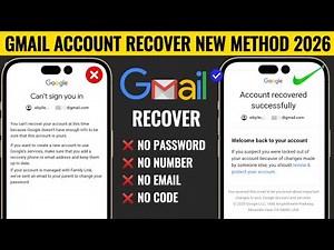 Google Account Recovery 2026 ✅ || How to Recover Gmail Account - Gmail Account Recovery