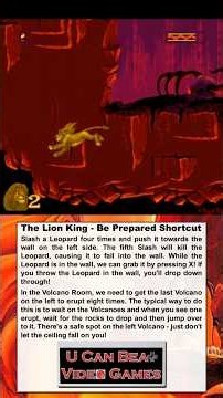 U Can Beat Video Games - The Lion King - Be Prepared Shortcut