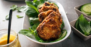 Crispy Almond Crusted Pork - Slender Kitchen