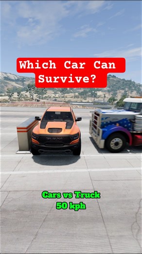 Cars Crash Test: Hit by Truck #beamngdrive