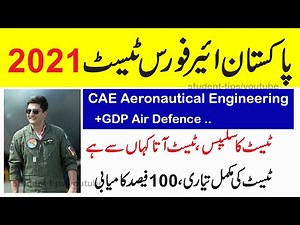 PAF CAE Test syllabus 2021 || Aeronautical Engineering 98 || CAE test preparation