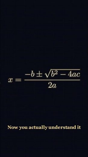 The Quadratic Formula Explained In 30 Seconds