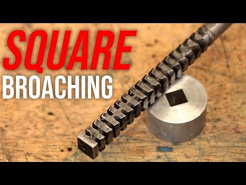 Making Square Holes With A Square Broach