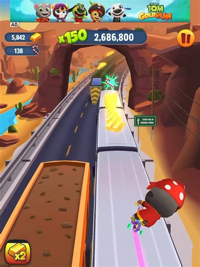 Tom vs The Thief The Gold Run Battle #talkingtomgoldrun #actionhero | G Gamer