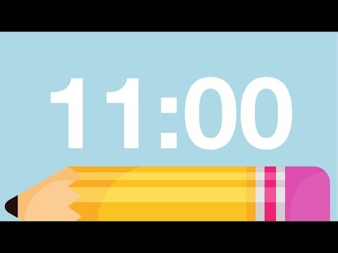 11 Minute Cute Back to School Timer (Chimes Alarm at End)
