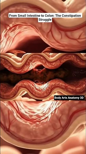 From Small Intestine to Colon: The Constipation Struggle | Gut Health | Body Arts Anatomy 3D