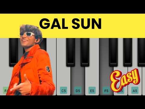 GAL SUN PIANO TUTORIAL | Easy With Notes | Sabaat Batin