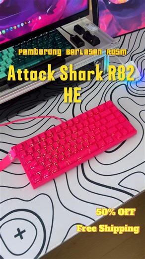 Attack Shark R82 HE: High-Performance Gaming Keyboard