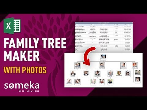 Family Tree Maker With Photos - Automatic Excel Template