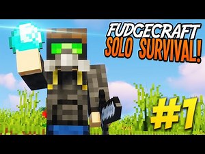 Becoming RICH In The First Episode - Fudgecraft Solo Survival #1 (Minecraft)