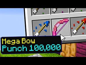 Minecraft Skywars but I secretly used a Punch 100,000 bow...