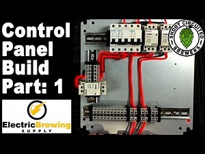 Electric Brewing Supply - Panel Build Part 1 - Panel layout and 220V wiring - for electric brewing