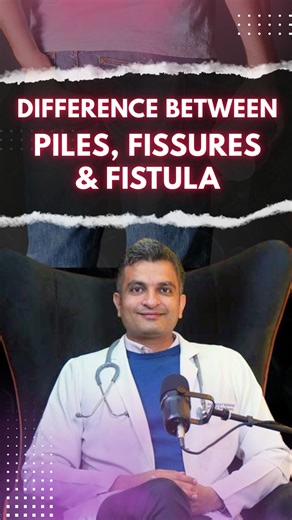 Confused between piles, fissure & fistula? 🤔 They may sound similar, but symptoms, causes & treatments are very different. Knowing the difference helps you get the right treatment at the right time. 🩺 To watch the complete episode, check out our YouTube channel. Link in bio 🔗(https://youtu.be/v8vkwfP-ZpQ) #piles #analfissure #fistula #guthealth #digestivehealth #RectalCare #GeneralSurgery #HealthAwareness #knowyourbody #doctoradvice #healthyliving #MedicalEducation #healthcaretips #stopignori