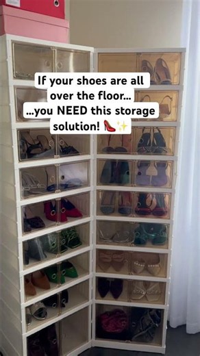 The most satisfying shoe organization you’ll see today…👡 Every pair has a place
