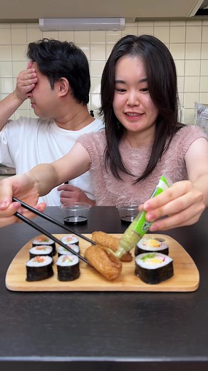 Sushi Challenge: Couples Try Unique Sushi Combinations