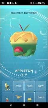Pokémon Go: Evolving Applin to Appletun!!!