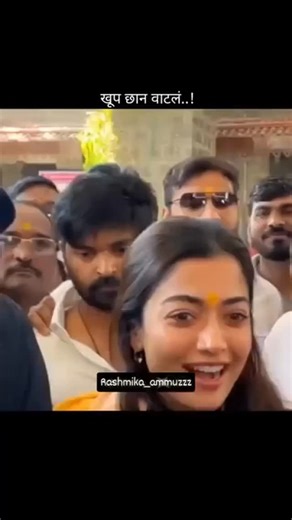 Top hit movies of the recent past in India Pushpa, Chaava fame Indian actress Ms. Rashmika Mandana speaking to the media after darshan in Shirdi, spontaneously seeks blessings of Sri Sathya Sai Baba also #rashmikamandanna❤️ #shirdi | Saibliss