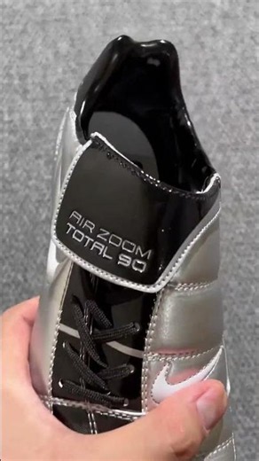 Nike Air Zoom Total 90 III FG Firm Ground Soccer Cleats - Silver/Black/Silver