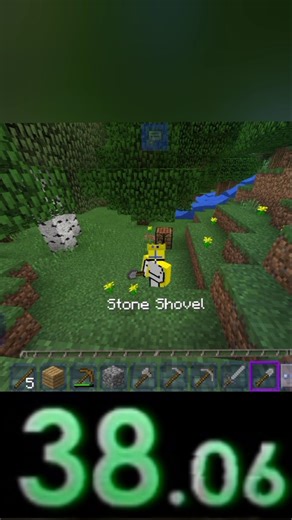 38.06 speed Run barcha tosh narsalarni yasash boʻyicha #minecraft #snapetcraft #speedrun