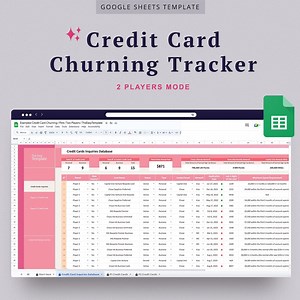 Points and Miles Tracking Credit Card Churning Dashboard Spreadsheet Credit Card Rewards Sign up Bonuses Tracking Google Sheets Template - Etsy