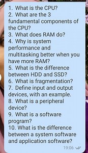 What is the CPU?What are the 3 fundamental components of the C... | Filo