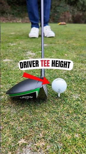 I changed my driver tee height & can’t stop hitting fairways #golf #golftips #golflife #golftip