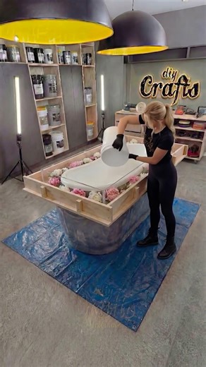 DIY Bathtub Transformation Into a Luxury Flower Soaking Tub