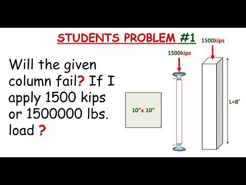 students problem#1 :- how to check if the column can support the applied load or force ?